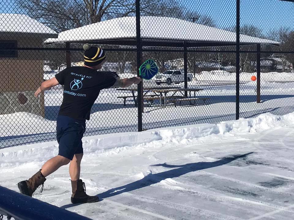 A cold serve at Friday Funday Pickleball